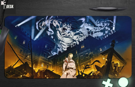 Attack on Titan Eren Mouse Pad – Large Anime Desk Mat, Choose Size