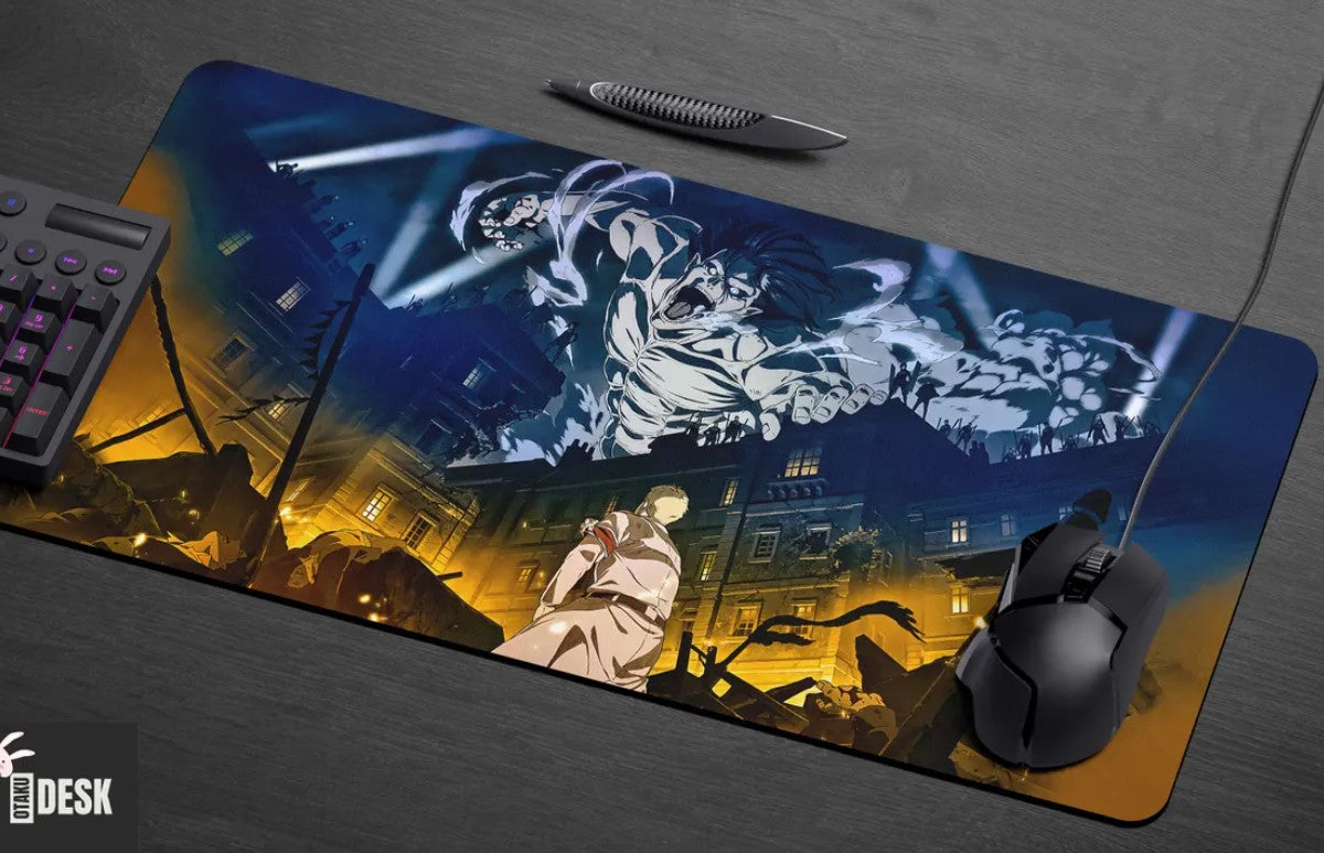 Attack on Titan Eren Mouse Pad – Large Anime Desk Mat, Choose Size