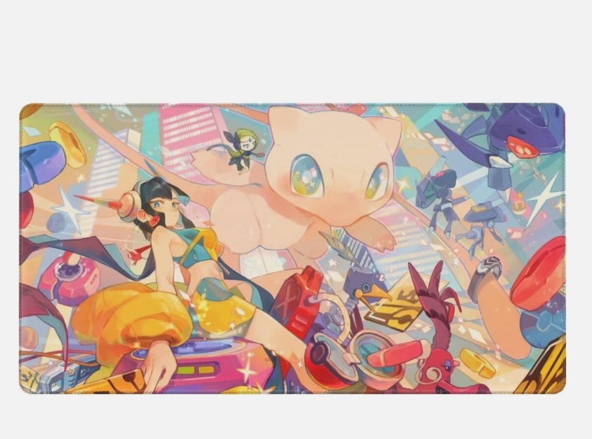 Board Card Game Pokemon Mew Gaming Mouse Pad PTCG CCG MTG Play Mat, Choose Size