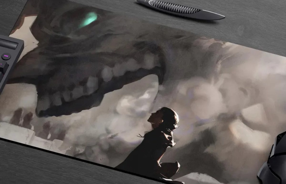 Attack on Titan Eren Mouse Pad – Large Anime Desk Mat, Washable & Odorless, Choose Size
