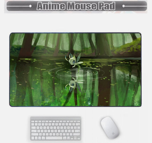 Board Card Game Pokemon Celebi Mouse Pad PTCG CCG MTG Play Mat , Choose Size