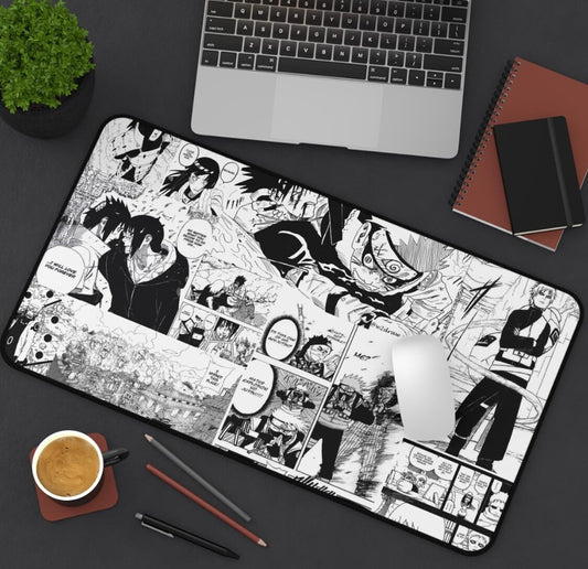 Artistic Anime Naruto Desk Mat, Gaming Mousepad, Office Decor, Mouse Pad, Desk Accessories, Choose Size