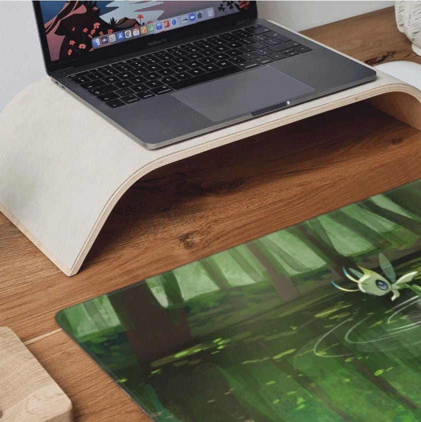 Board Card Game Pokemon Celebi Mouse Pad PTCG CCG MTG Play Mat , Choose Size