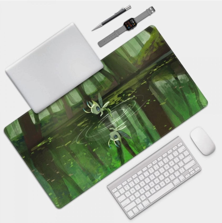 Board Card Game Pokemon Celebi Mouse Pad PTCG CCG MTG Play Mat , Choose Size
