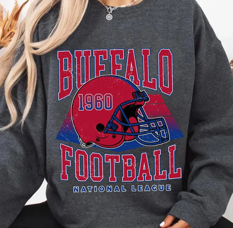 Vintage Buffalo Football png, Buffalo Football Sublimination, Buffalo Football Design