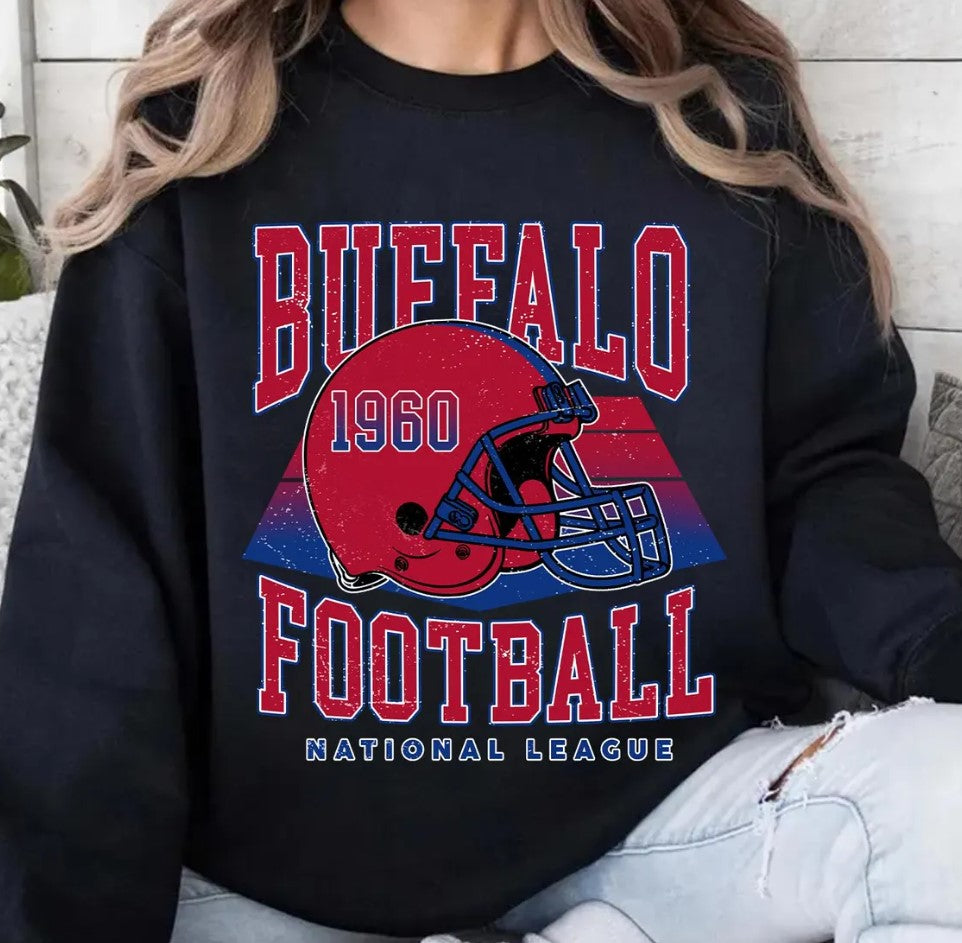Vintage Buffalo Football png, Buffalo Football Sublimination, Buffalo Football Design