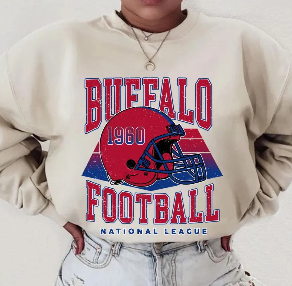 Vintage Buffalo Football png, Buffalo Football Sublimination, Buffalo Football Design