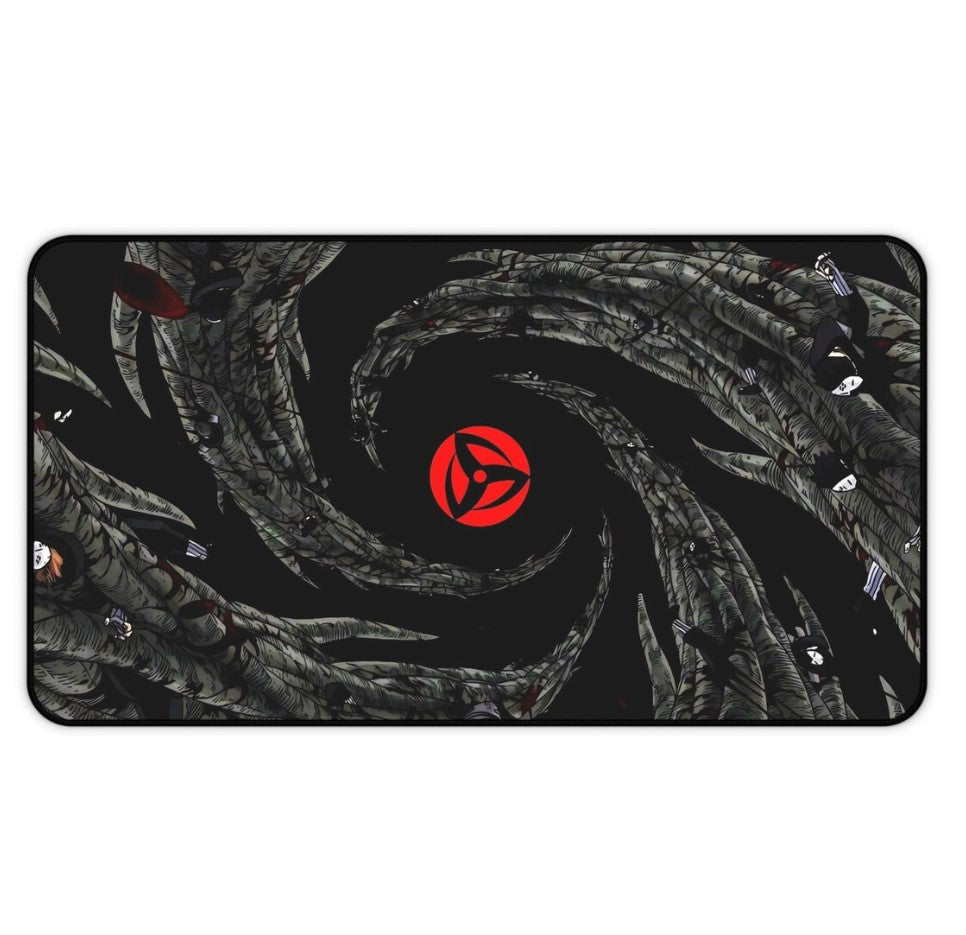 Anime Naruto Sharingan Desk Mat, Mouse Pad, Gamer Gift, Anime Fan, Choose Size