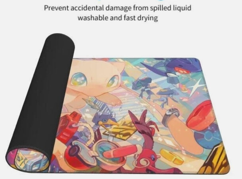 Board Card Game Pokemon Mew Gaming Mouse Pad PTCG CCG MTG Play Mat, Choose Size