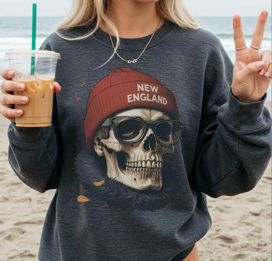 Vintage 90s New England Football Mascot Sweatshirt T-Shirt, The Pats T-Shirt, Vintage New England Fan Gift Crewneck, Patriot Sweatshirt Fans