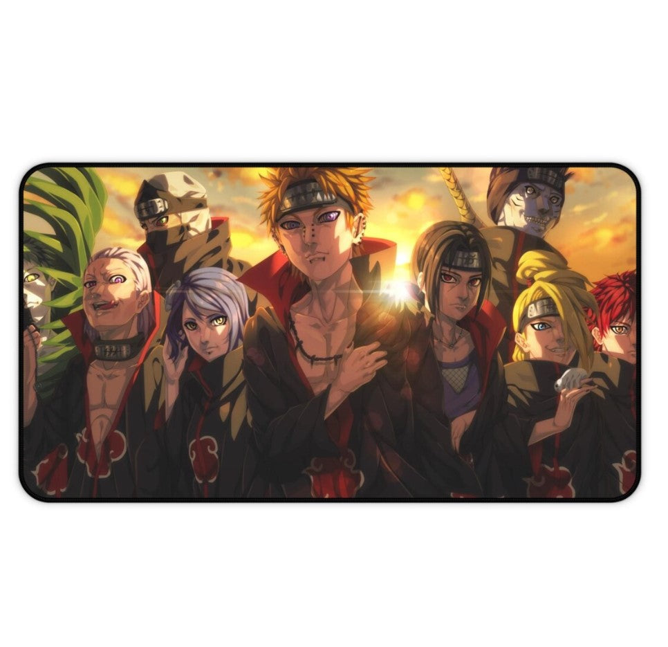 Artistic Anime Naruto Desk Mat, Gaming Mousepad, Office Decor, Desk Accessories, Mouse Pad, Choose Size