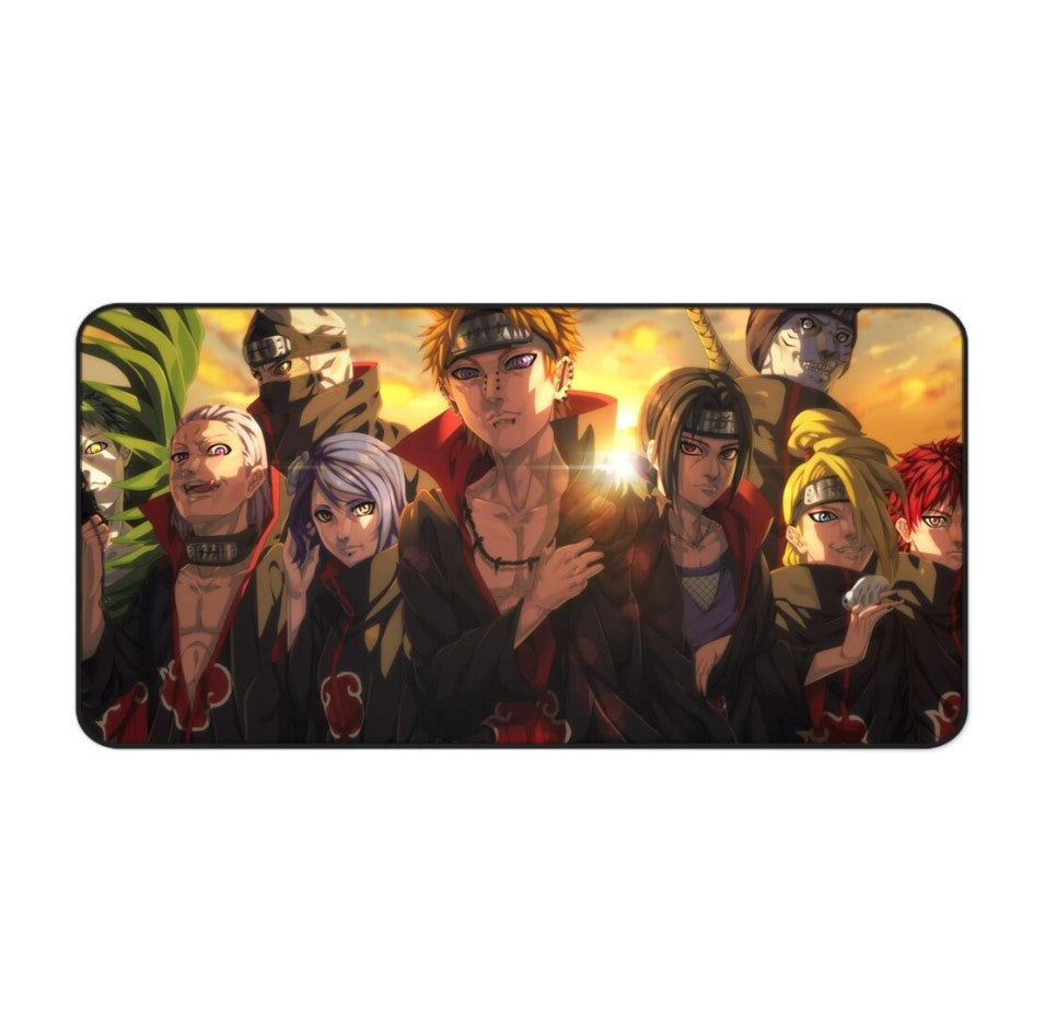 Artistic Anime Naruto Desk Mat, Gaming Mousepad, Office Decor, Desk Accessories, Mouse Pad, Choose Size