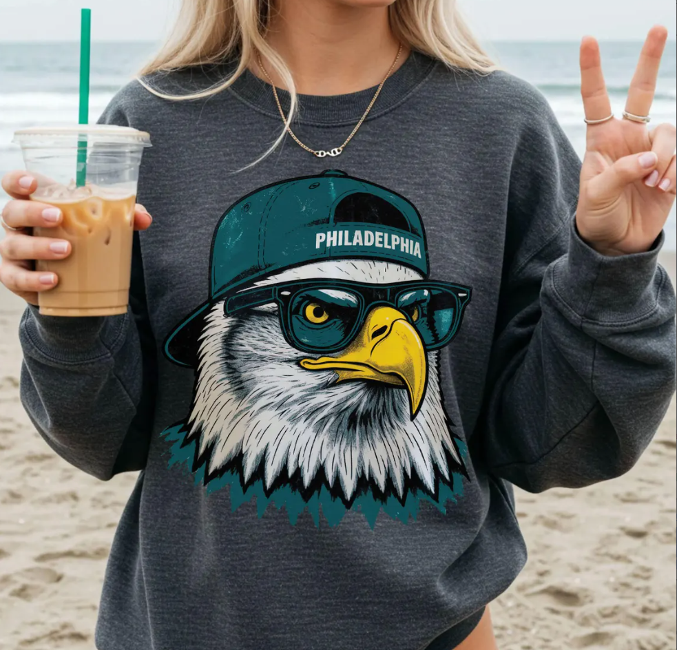 Vintage 90s Philadelphia Football Mascot Style Comfort Colors T-Shirt, Philadelphia Football T-shirt, Football shirt, Philadelphia Retro