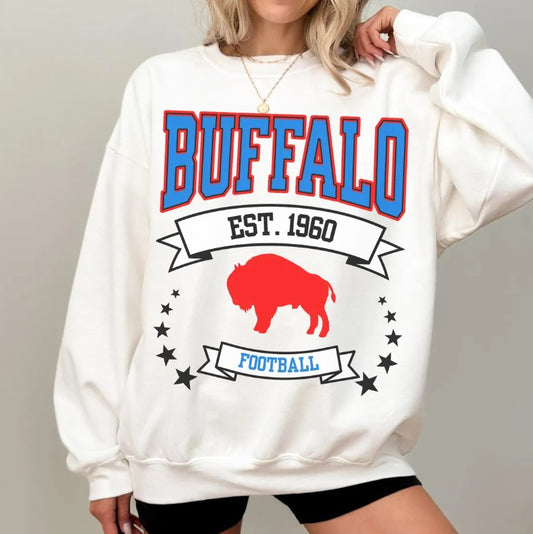 Comfort Colors Bills T-Shirt, Buffalo Football Game Day Shirt, Game Day Sweatshirt, Buffalo Football, Buffalo Lover Gift, Football Fan Gift
