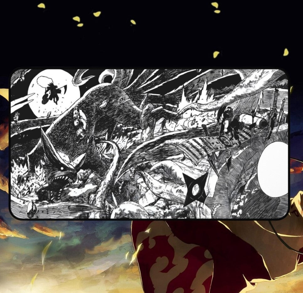 Anime Naruto Madara x Hashirama Desk Mat, Mouse Pad, Gamer Gift, Anime Fan, Choose Size