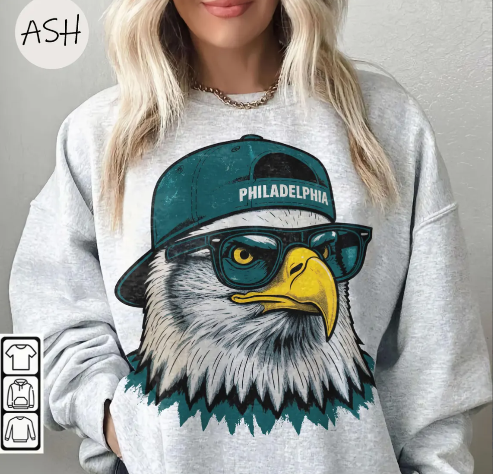 Vintage 90s Philadelphia Football Mascot Style Comfort Colors T-Shirt, Philadelphia Football T-shirt, Football shirt, Philadelphia Retro