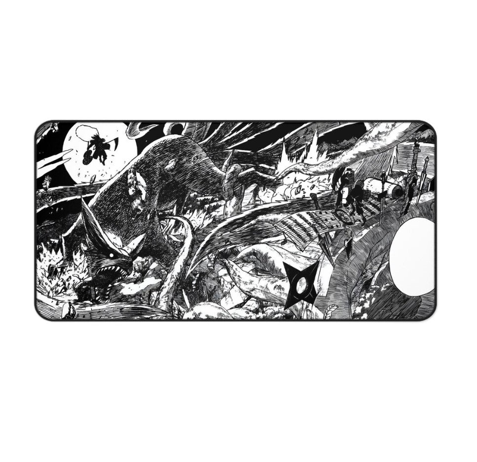 Anime Naruto Madara x Hashirama Desk Mat, Mouse Pad, Gamer Gift, Anime Fan, Choose Size