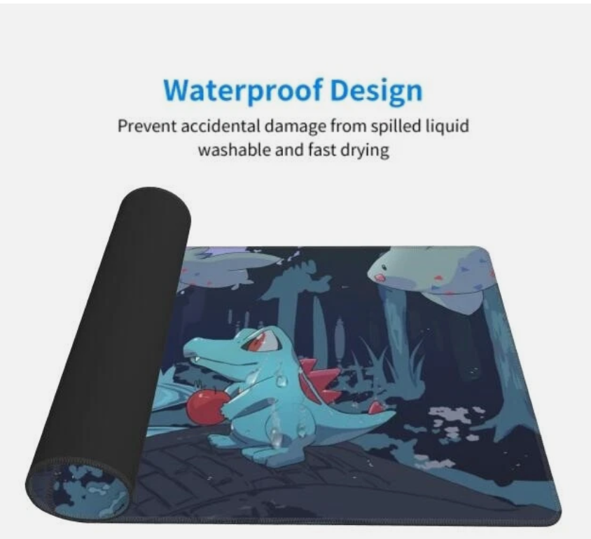 Board Card Game Pokemon Totodile 2704 Gaming Mouse Pad PTCG CCG MTG Play Mat