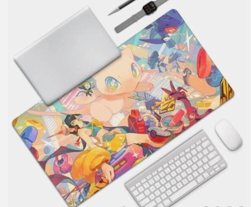Board Card Game Pokemon Mew Gaming Mouse Pad PTCG CCG MTG Play Mat, Choose Size