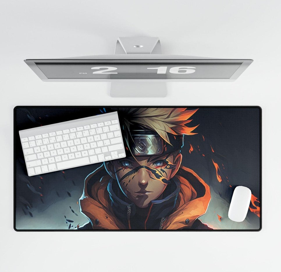 Naruto Desk Mat: Anime Gaming Mouse Pad, Ergonomic Office Decor, Choose Size