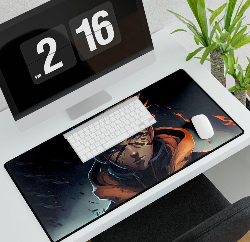 Naruto Desk Mat: Anime Gaming Mouse Pad, Ergonomic Office Decor, Choose Size