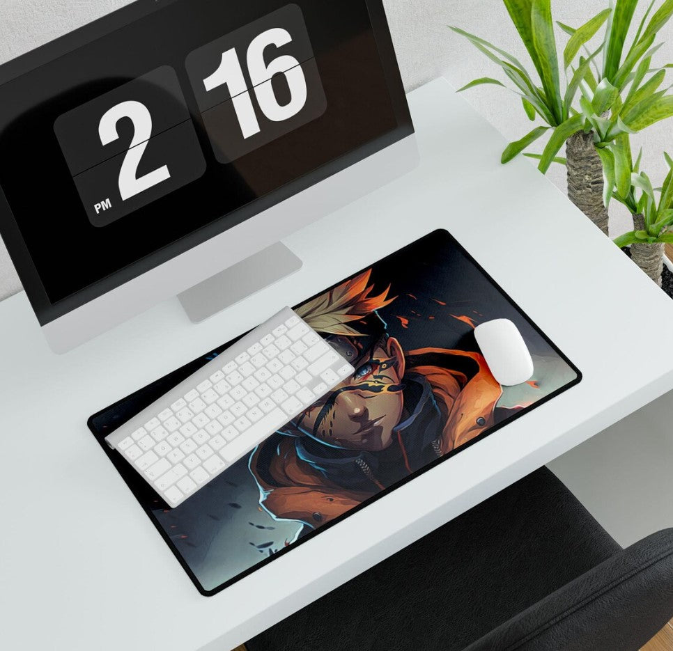 Naruto Desk Mat: Anime Gaming Mouse Pad, Ergonomic Office Decor, Choose Size