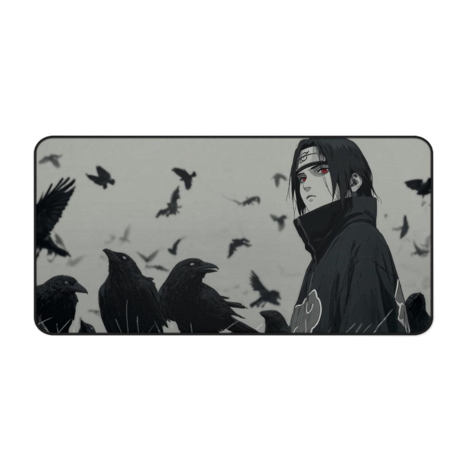 Anime Naruto Akatsuki Itachi Desk Mat, Mouse Pad, Gamer Gift, Anime Fan, Choose Size