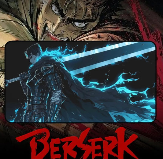 Anime Berserk Guts Desk Mat, Mouse Pad, Anime Fan, Gamers Gift, Choose Size