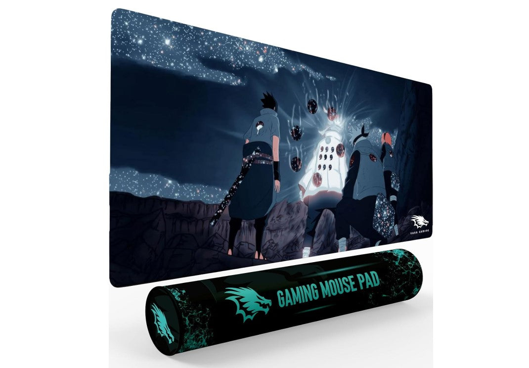 Gaming Mouse Pad XXL & XXXL Full Desk ART style & Mousepad Non-Slip Rubber Base Big Keyboard Mat with Stitched Edges for Gaming