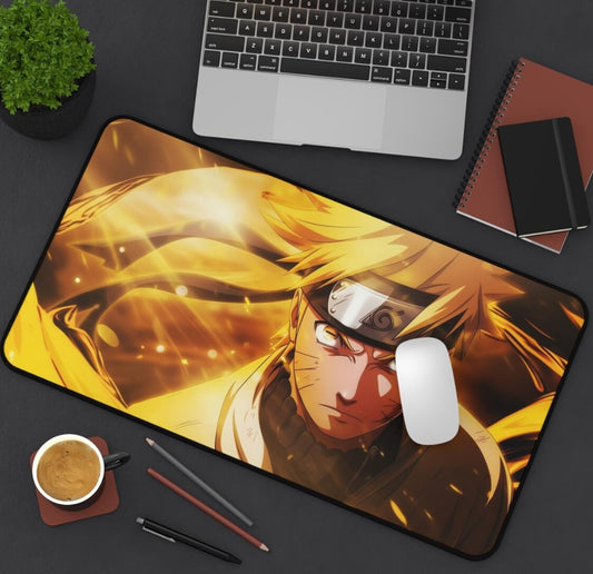 Artistic Anime Naruto Desk Mat, Mouse Pad, Gaming Mousepad, Office Decor, Desk Accessories, Choose Size