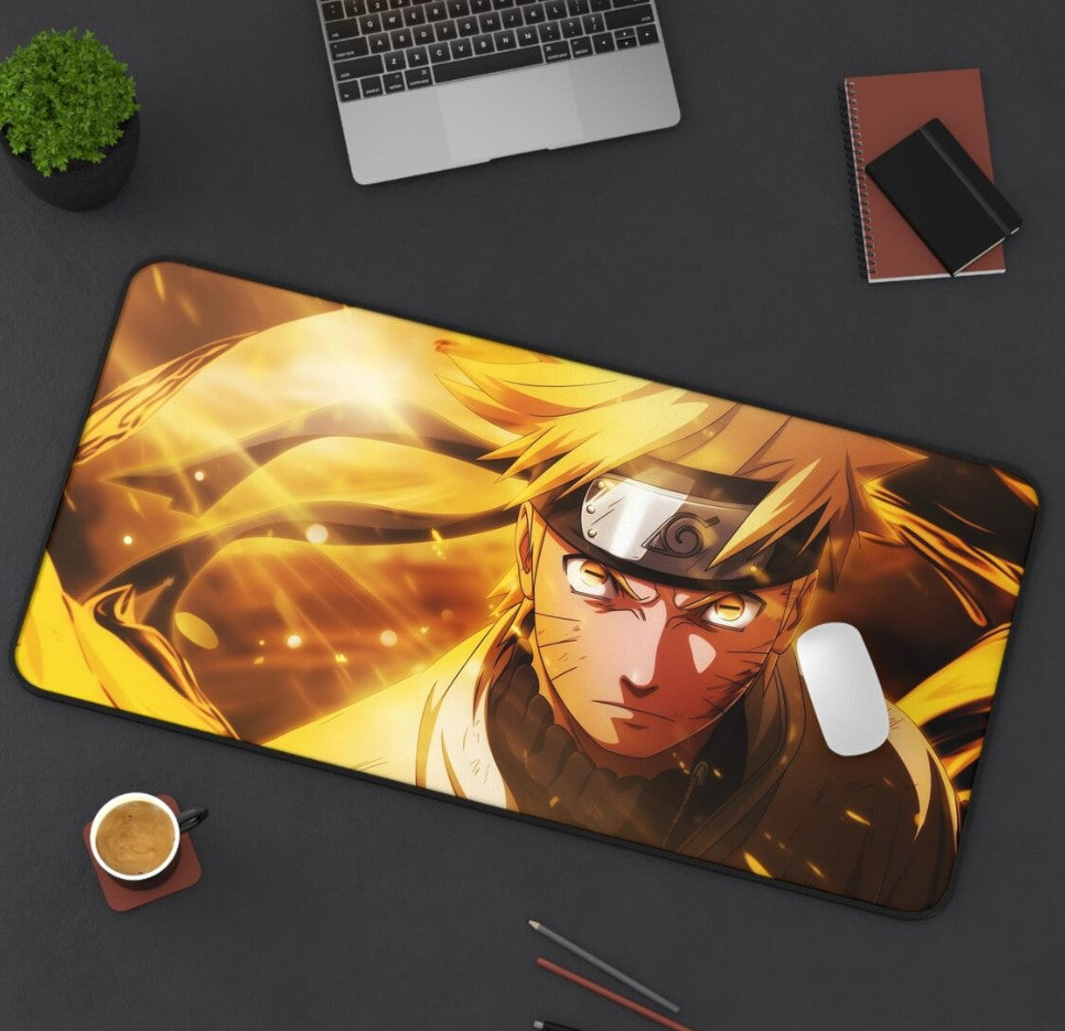 Artistic Anime Naruto Desk Mat, Mouse Pad, Gaming Mousepad, Office Decor, Desk Accessories, Choose Size