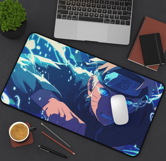 Anime Naruto Desk Mat, Art Desk Mat, Gaming Mouse Pad, Large Desk Protector, Office Decor, Computer Accessories, Choose Size