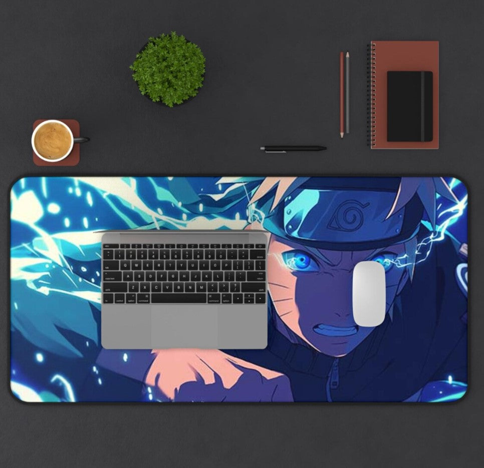 Anime Naruto Desk Mat, Art Desk Mat, Gaming Mouse Pad, Large Desk Protector, Office Decor, Computer Accessories, Choose Size