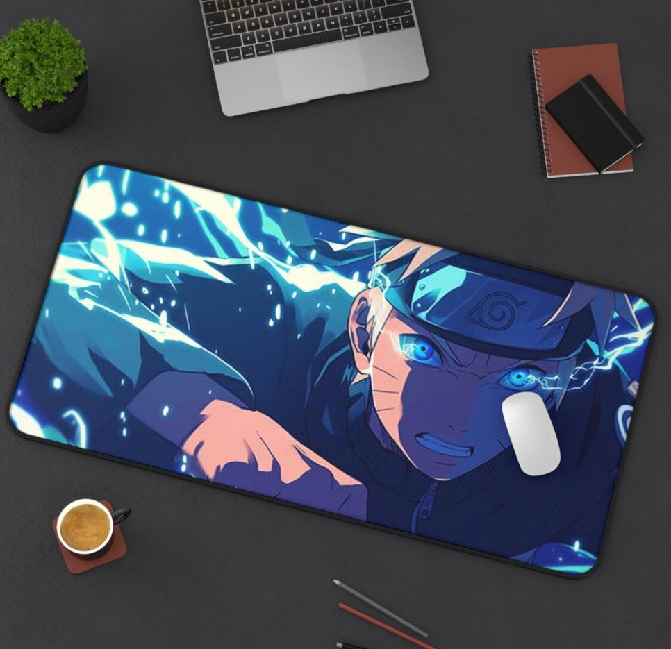 Anime Naruto Desk Mat, Art Desk Mat, Gaming Mouse Pad, Large Desk Protector, Office Decor, Computer Accessories, Choose Size