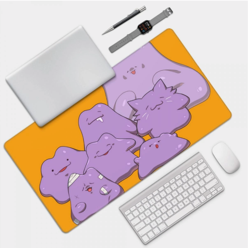 Board Card Game Pokemon Ditto HD Print Mouse Pad PTCG CCG MTG Games Play Mat