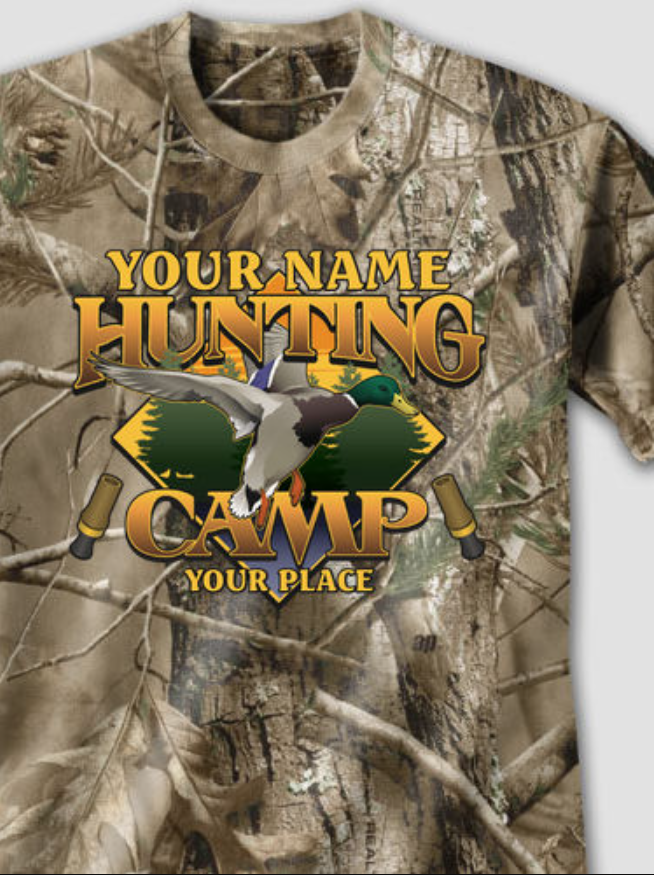More Items With This Design Duck Hunting Camp Printed T-Shirts