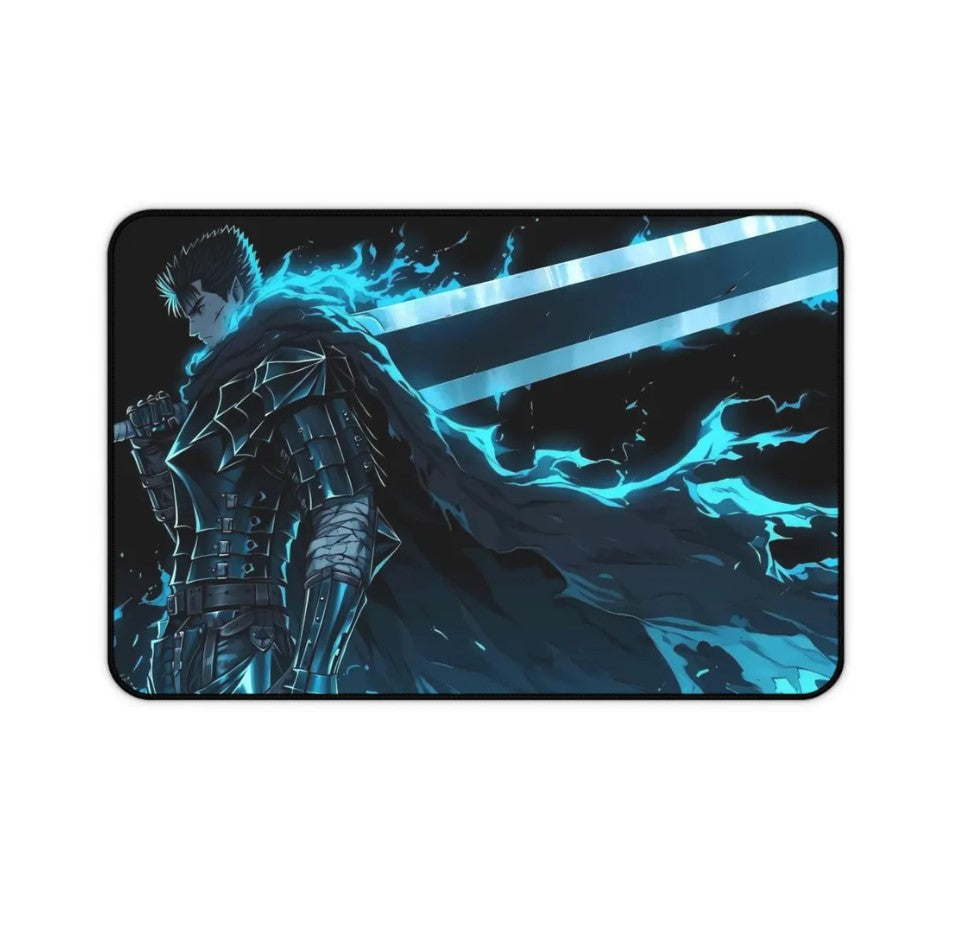 Anime Berserk Guts Desk Mat, Mouse Pad, Anime Fan, Gamers Gift, Choose Size