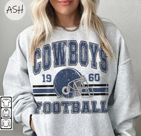 Vintage 90s Style Dallas Football Vintage Style Shirt, Dallas Football Sweatshirt, Cowboy Shirt, Dallas Shirt, Football Shirt, Dallas Fans
