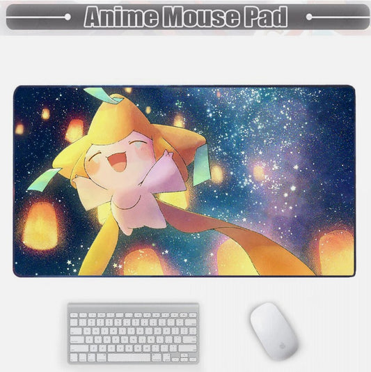 Board Card Game Pokemon Jirachi  Mouse Pad PTCG CCG MTG Games Play Mat , Choose Size