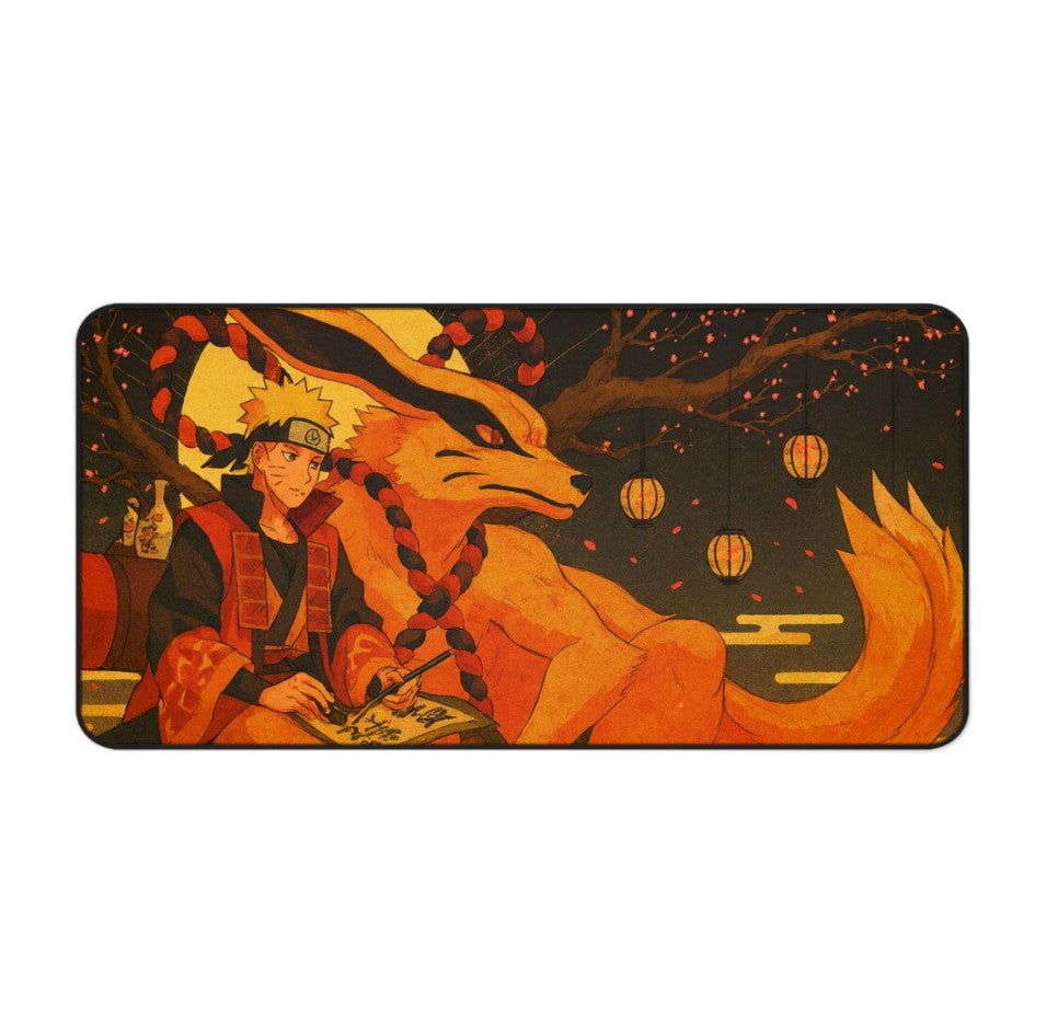 Naruto-Inspired Desk Mat, Anime Desk Accessory, Gaming Mouse Pad, Office, Choose Size