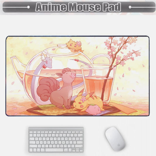 Board Card Game Pokemon Vulpix Mouse Pad PTCG CCG MTG Play Mat , Choose Size