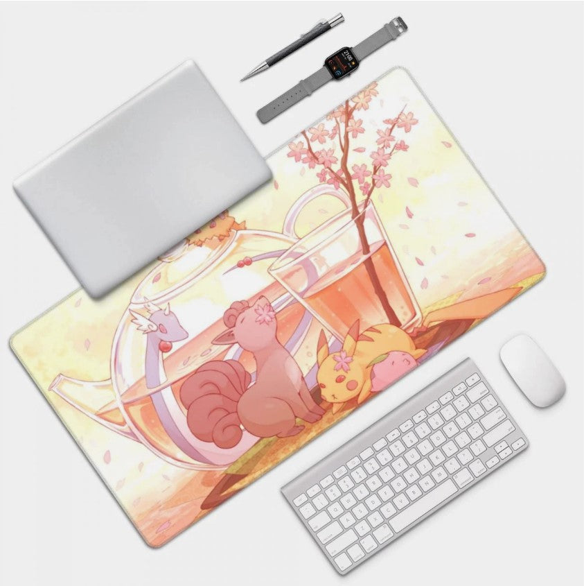Board Card Game Pokemon Vulpix Mouse Pad PTCG CCG MTG Play Mat , Choose Size