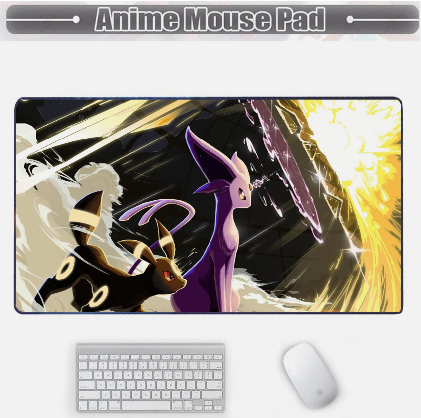 Board Card Game Pokemon Espeon Umbreon Mouse Pad PTCG CCG MTG Play Mat