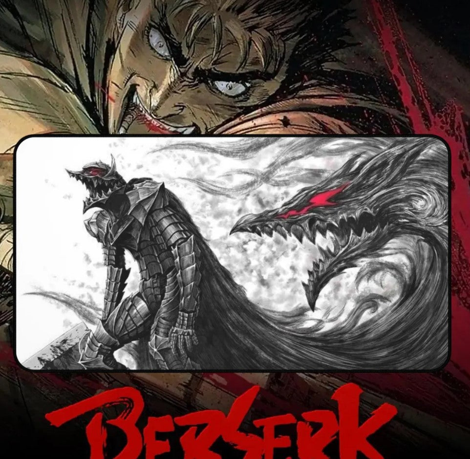 Berserk Guts Desk Mat, Mouse Pad, Anime Fan, Gamers Gift, Choose Size