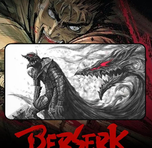 Berserk Guts Desk Mat, Mouse Pad, Anime Fan, Gamers Gift, Choose Size