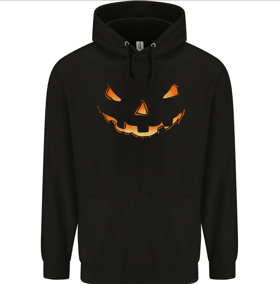 Halloween Pumpkin Face Funny Scary Mens