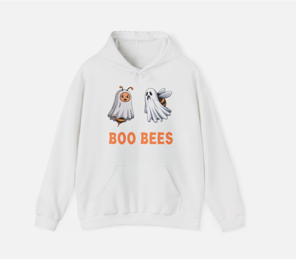 BOO BEES BOOBIES HALLOWEEN GHOST HUMOR FUNNY GIFT HOODIE SWEATSHIRT SWEATER
