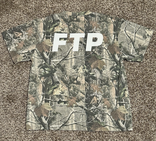 FTP Tree Camo Logo Tee Large