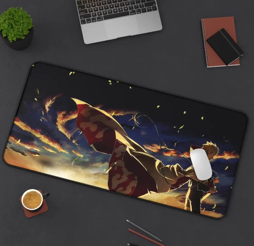 Anime Naruto Desk Mat, Custom Mouse Pad, Gamer Office Decor, Unique, Choose Size