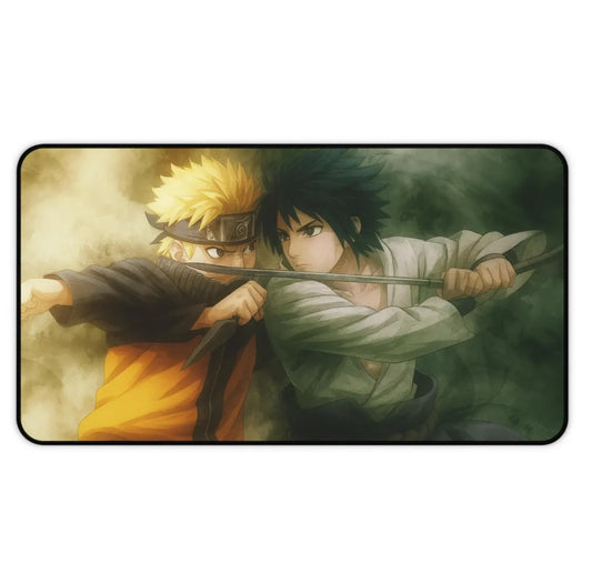 Anime Desk Mat, Gaming Mouse Pad, Naruto Sasuke Dekstop Accessories, Choose Size